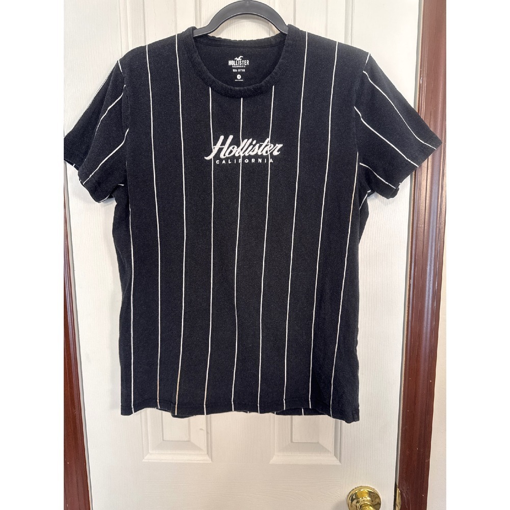 Hollister California Striped T-Shirt Crew Neck Short‎ Sleeve Top, M